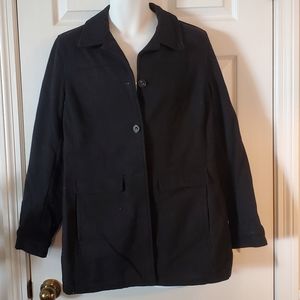Women's Black Pea Coat